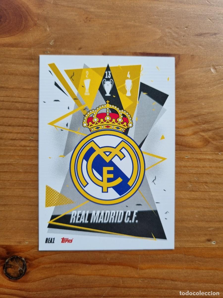 Cromos de f&uacute;tbol: REA1 ESCUDO (Real Madrid CF). Match Attax 2020 2021 20 21 (Topps)