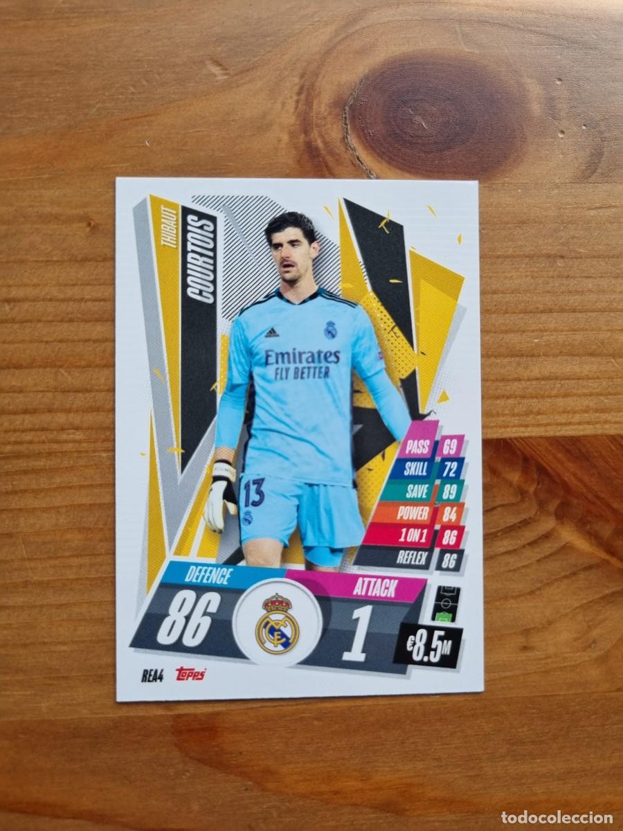 Cromos de f&uacute;tbol: REA4 Thibaut COURTOIS (Real Madrid CF). Match Attax 2020 2021 20 21 (Topps)