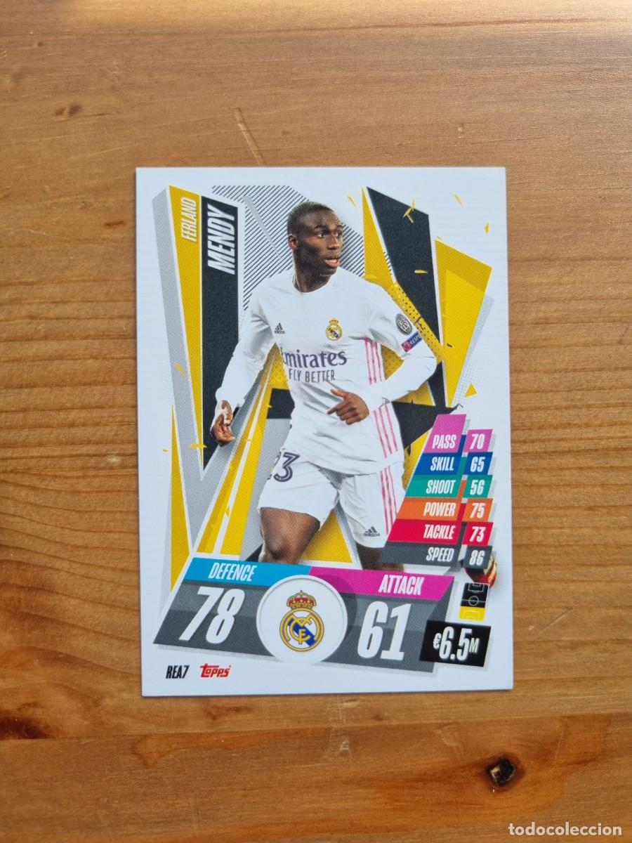 Cromos de f&uacute;tbol: REA7 Ferland MENDY (Real Madrid CF). Match Attax 2020 2021 20 21 (Topps)