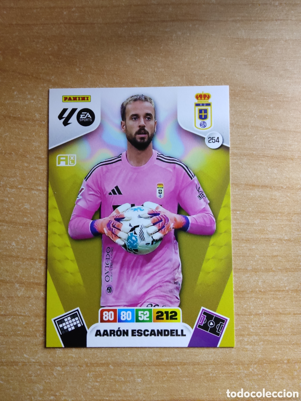 Cromos de f&uacute;tbol: 254 AARON ESCANDELL REAL OVIEDO ADRENALYN XL LIGA 2025 2026