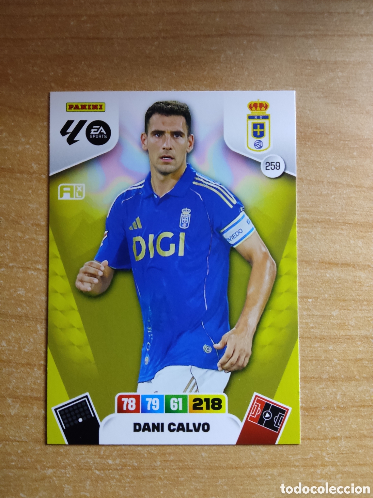 Cromos de f&uacute;tbol: 259 DANI CALVO REAL OVIEDO ADRENALYN XL LIGA 2025 2026
