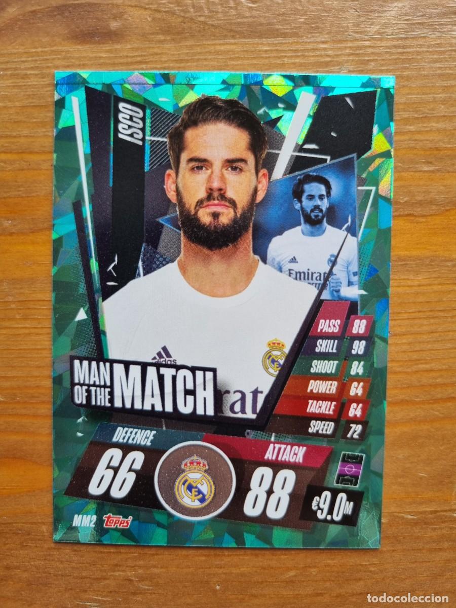 Cromos de f&uacute;tbol: MM2 ISCO (Real Madrid CF) MAN OF THE MATCH. Match Attax 2020 2021 20 21 (Topps)
