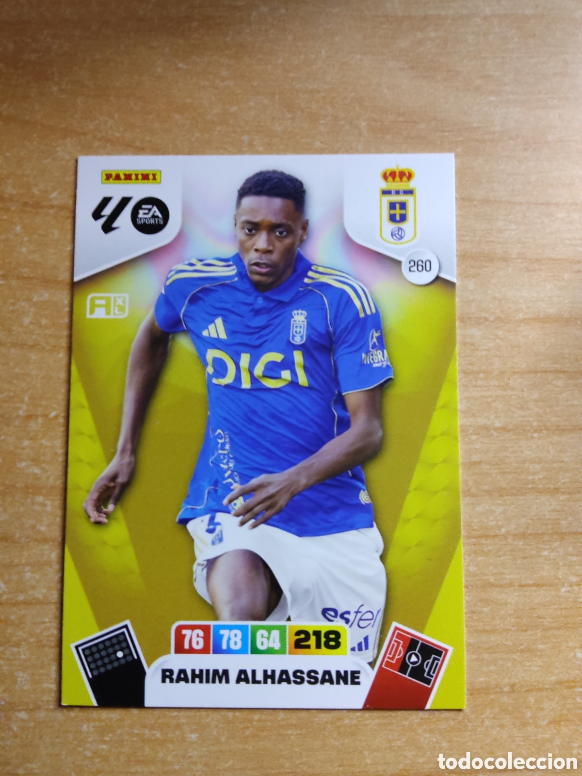 Cromos de f&uacute;tbol: 260 RAHIM ALHASSANE REAL OVIEDO ADRENALYN XL LIGA 2025 2026