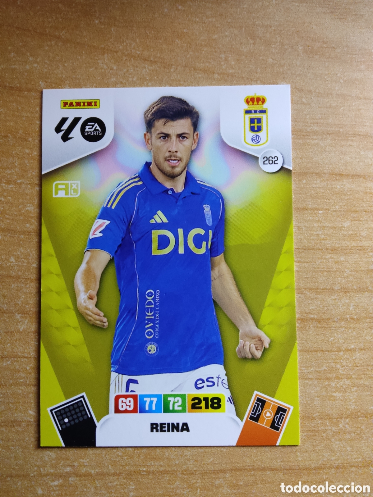 Cromos de f&uacute;tbol: 262 REINA REAL OVIEDO ADRENALYN XL LIGA 2025 2026