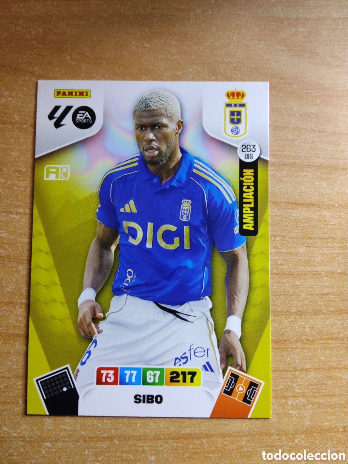 Cromos de f&uacute;tbol: 263 BIS SIBO REAL OVIEDO AMPLIACION ADRENALYN XL LIGA 2025 2026
