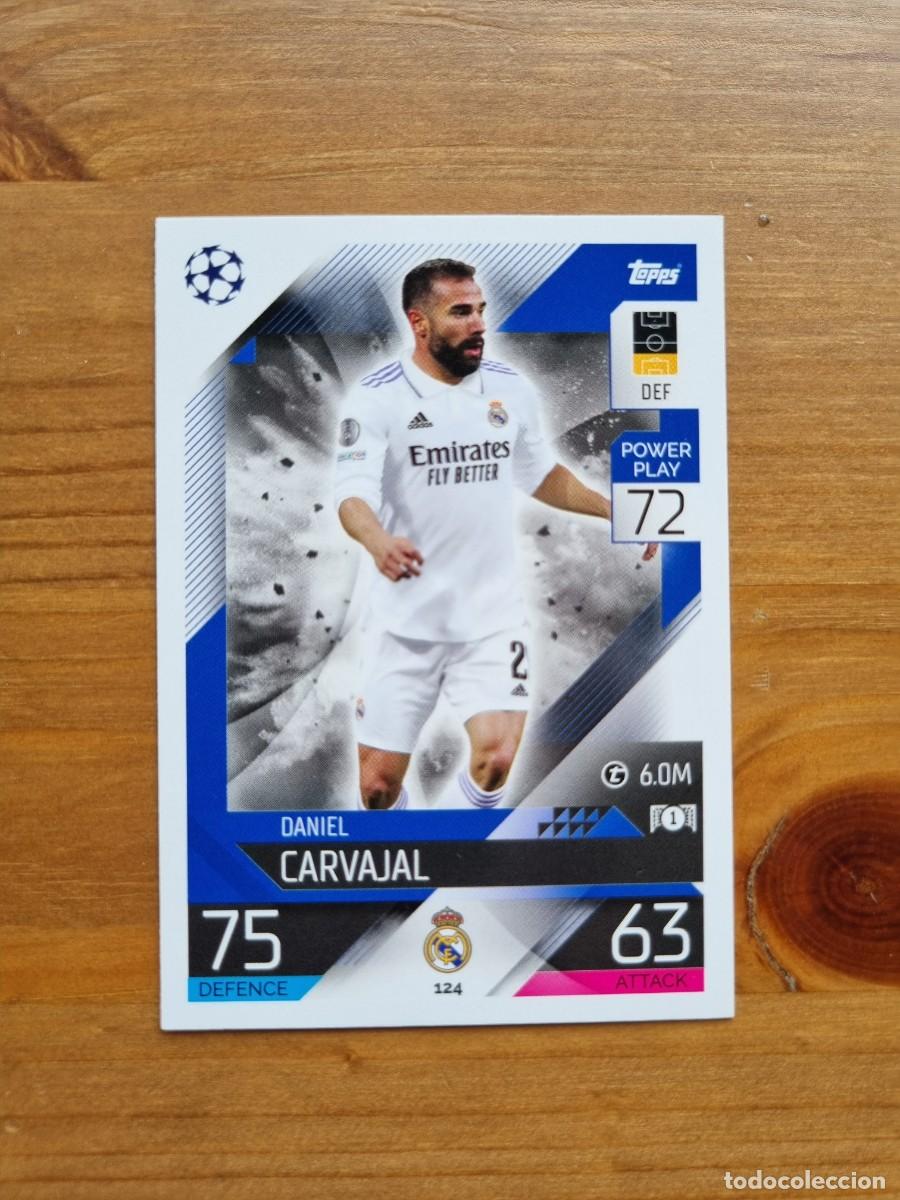 Cromos de f&uacute;tbol: 124 Daniel CARVAJAL (Real Madrid CF). Match Attax 2022 2023 22 23 (Topps)