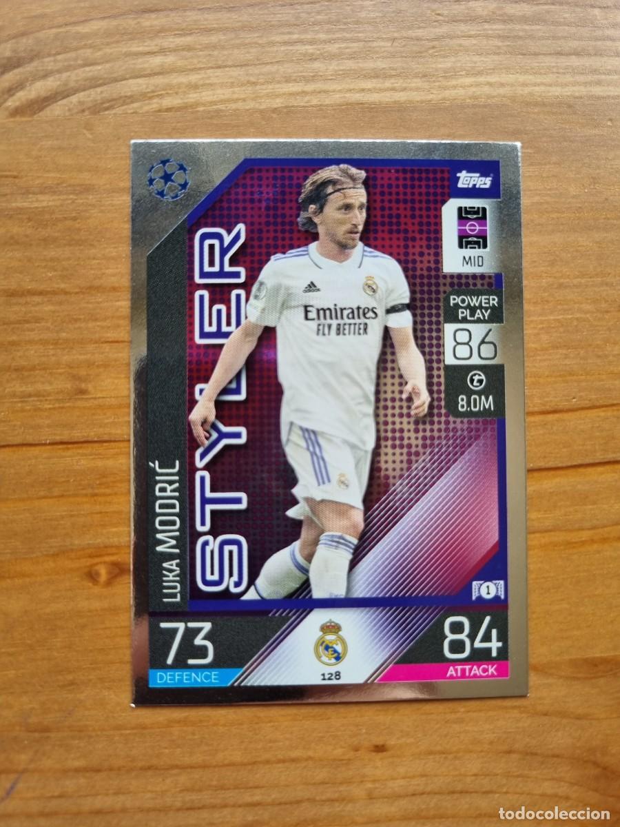 Cromos de f&uacute;tbol: 128 Luka MODRIC (Real Madrid CF) STYLER. Match Attax 2022 2023 22 23 (Topps)