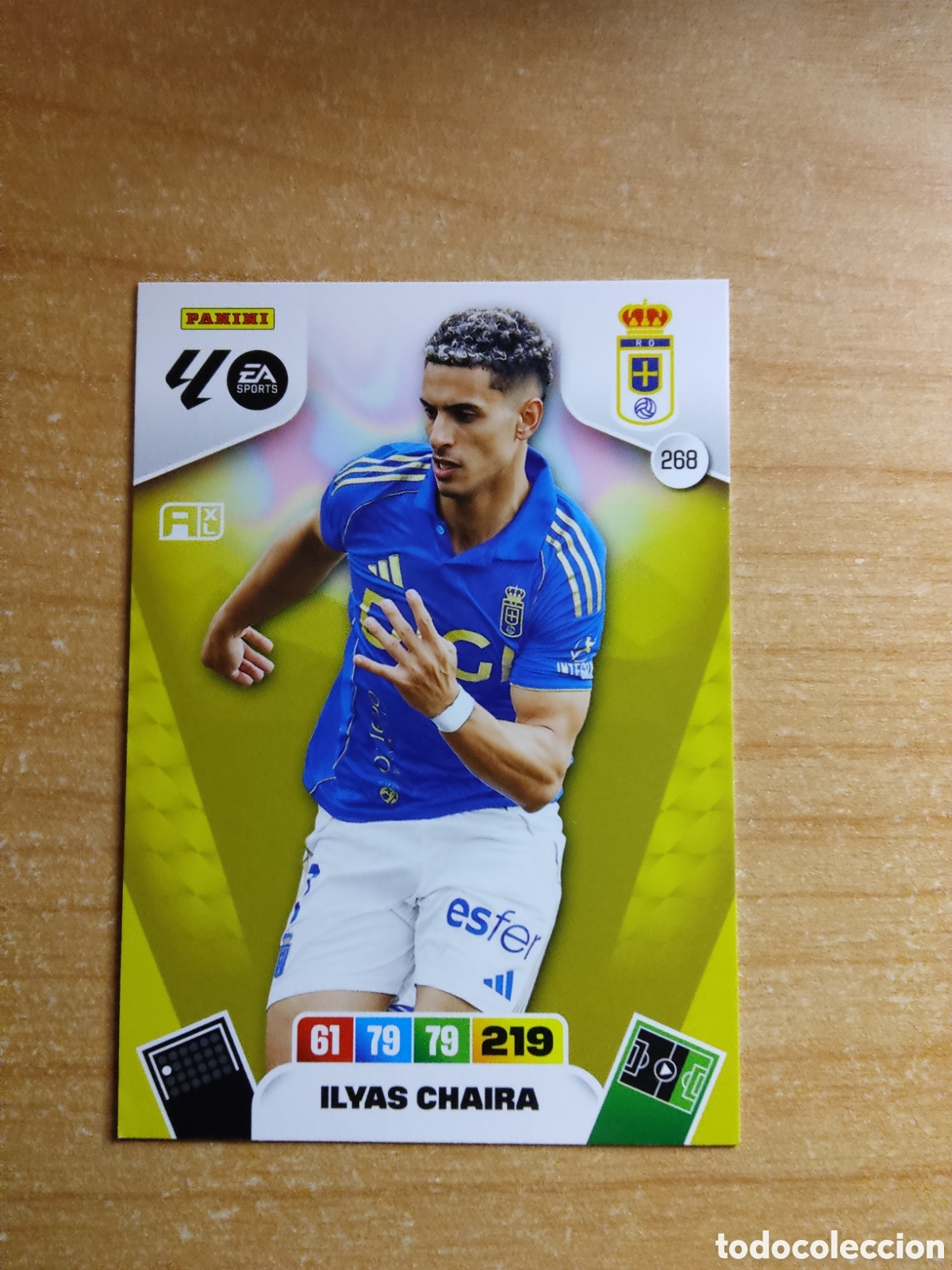 Cromos de f&uacute;tbol: 268 ILYAS CHAIRA REAL OVIEDO ADRENALYN XL LIGA 2025 2026
