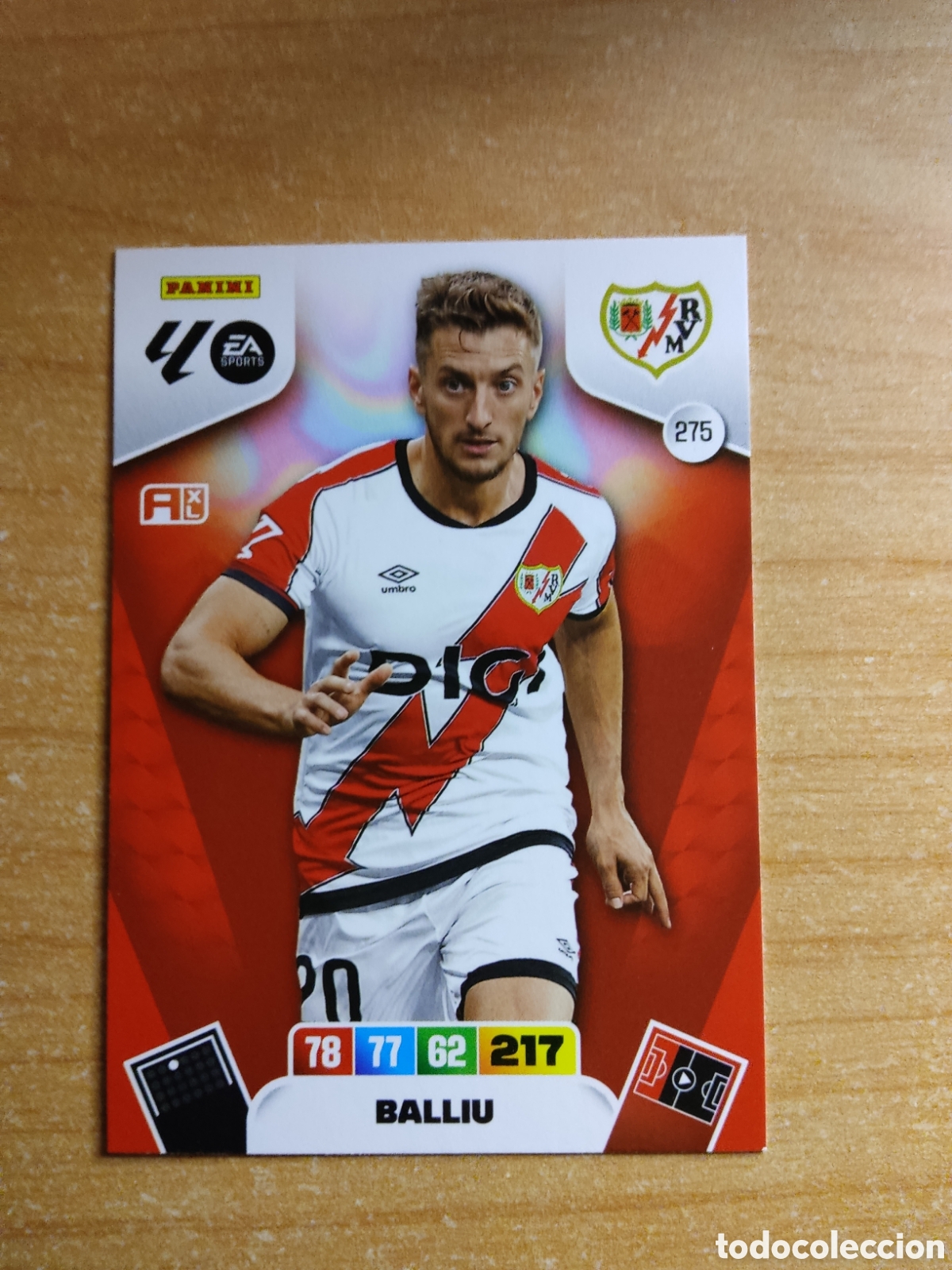 Cromos de f&uacute;tbol: 275 BALLIU RAYO VALLECANO ADRENALYN XL LIGA 2025 2026