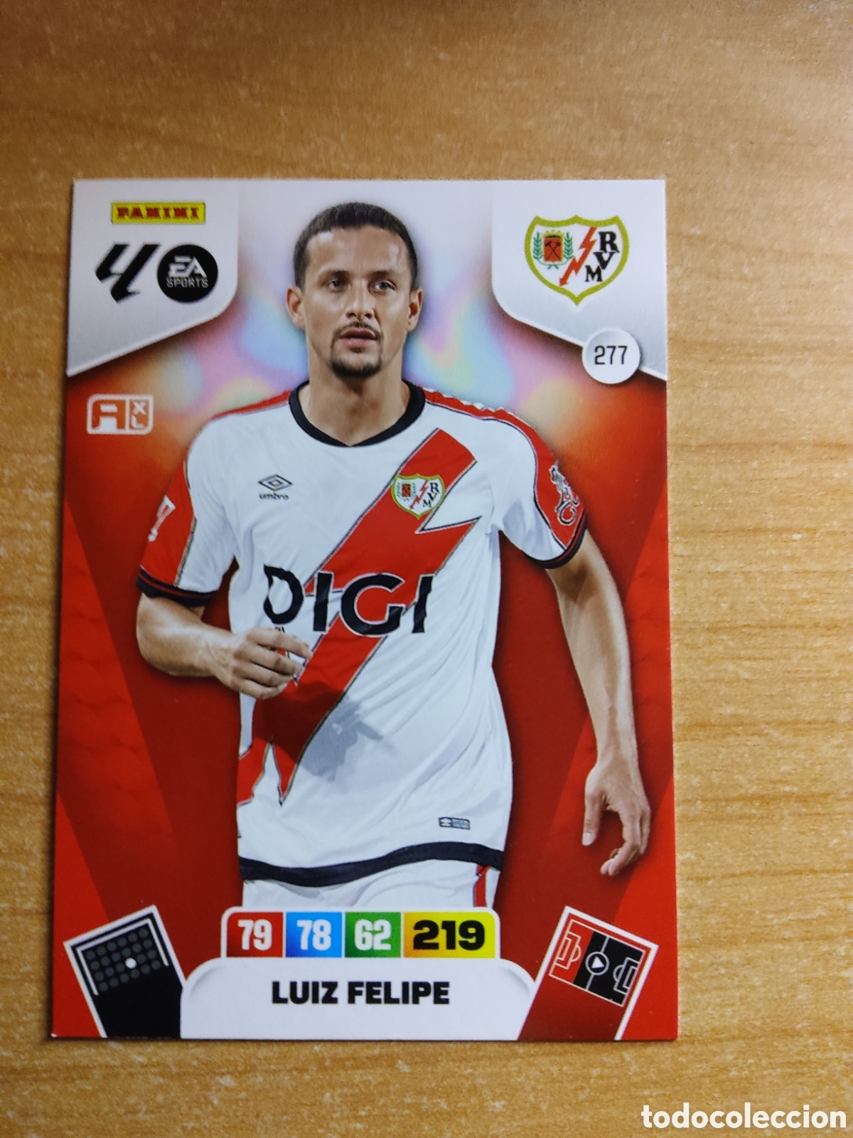 Cromos de f&uacute;tbol: 277 LUIZ FELIPE RAYO VALLECANO ADRENALYN XL LIGA 2025 2026