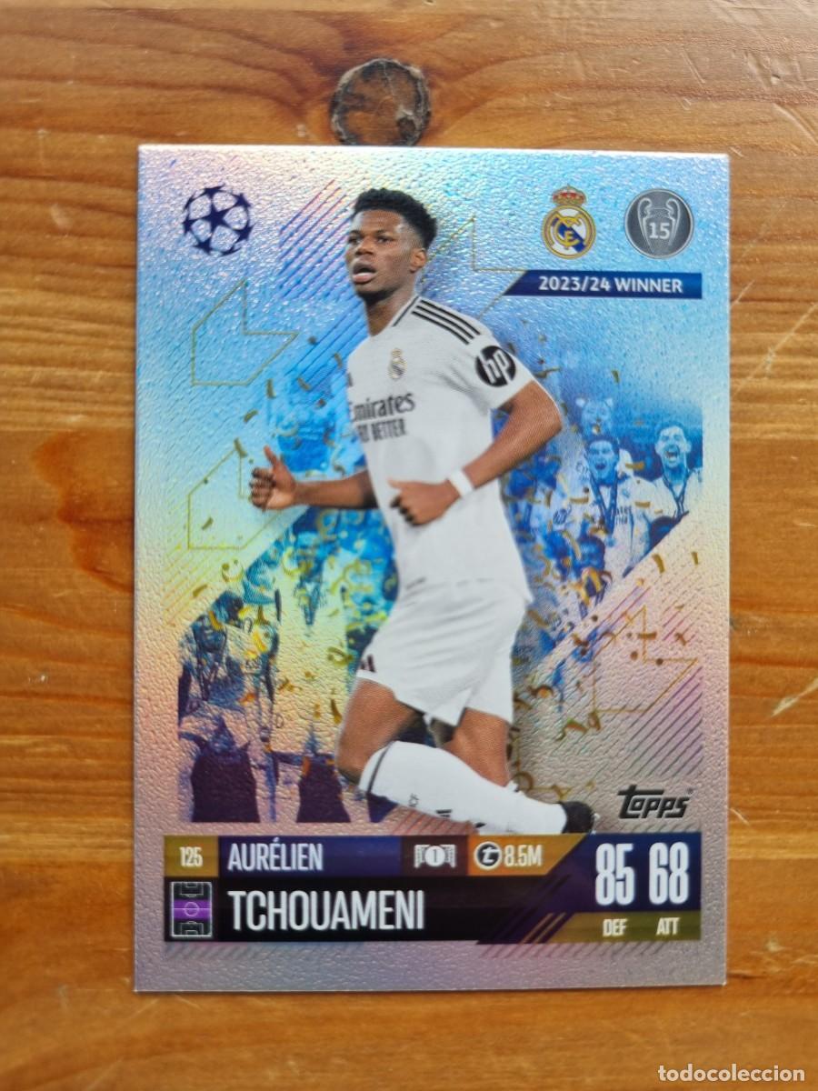 Cromos de f&uacute;tbol: 125 TCHOUAM&Eacute;NI (Real Madrid CF). Match Attax 2024 2025 24 25 (Topps)