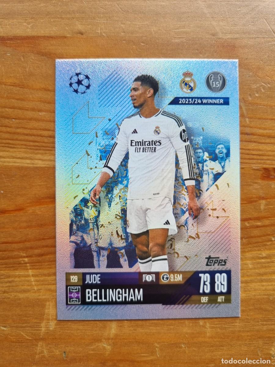 Fu&szlig;ball-Sticker: 129 Jude BELLINGHAM (Real Madrid CF). Match Attax 2024 2025 24 25 (Topps)