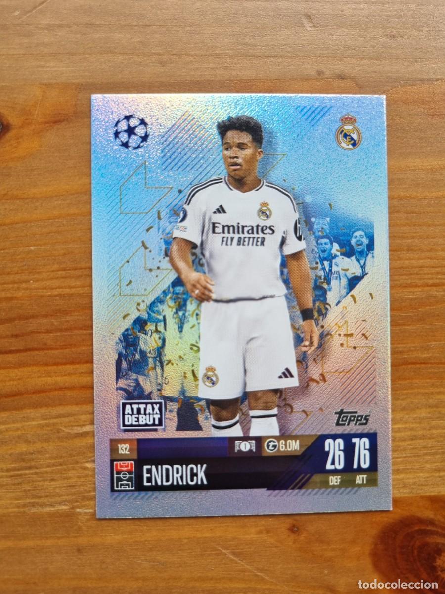 Fu&szlig;ball-Sticker: 132 ENDRICK (Real Madrid CF). Match Attax 2024 2025 24 25 (Topps)