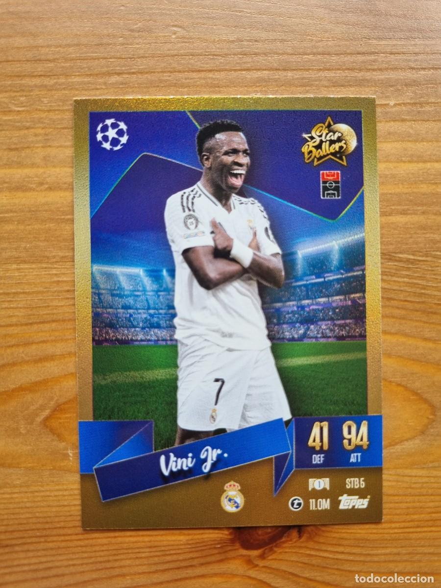 Cromos de f&uacute;tbol: STB5 VINI JR. (Real Madrid CF) STAR BALLERS. Match Attax 2024 2025 24 25 (Topps)