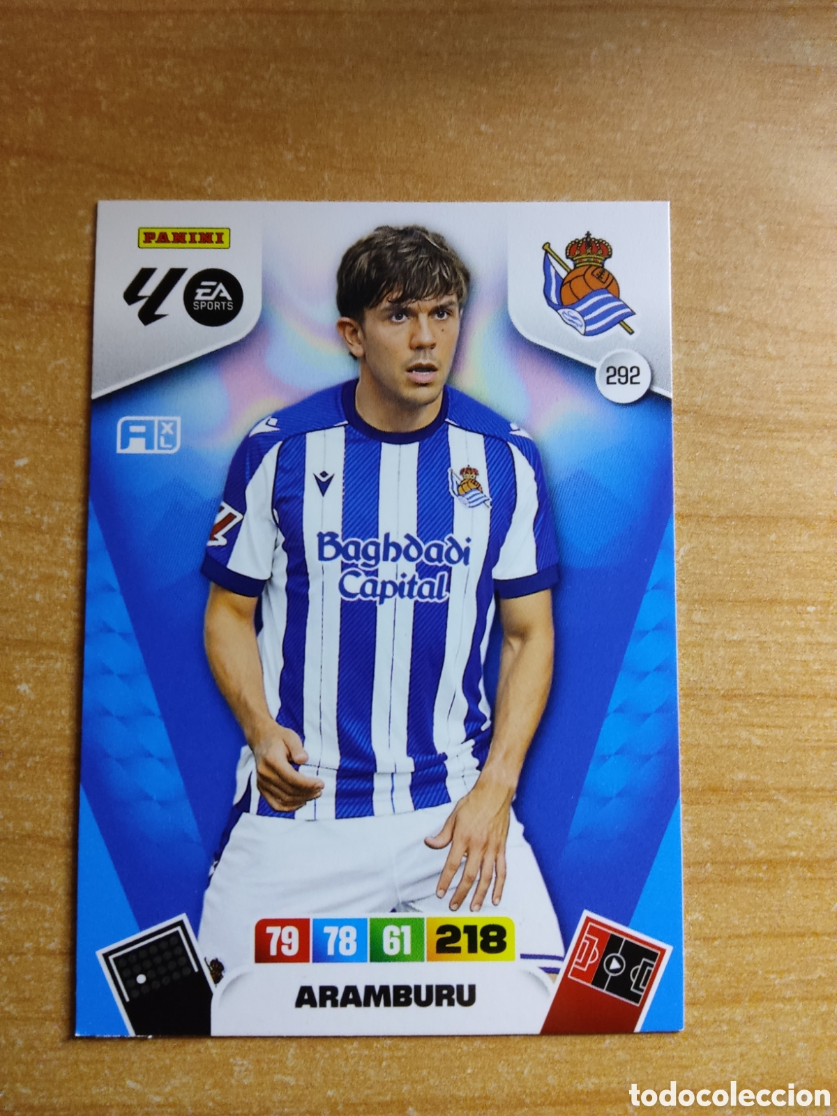 Cromos de f&uacute;tbol: 292 ARAMBURU REAL SOCIEDAD ADRENALYN XL LIGA 2025 2026