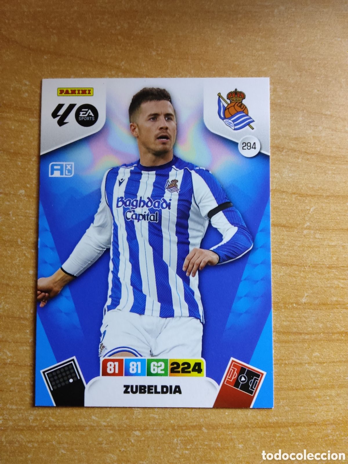 Cromos de f&uacute;tbol: 294 ZUBELDIA REAL SOCIEDAD ADRENALYN XL LIGA 2025 2026