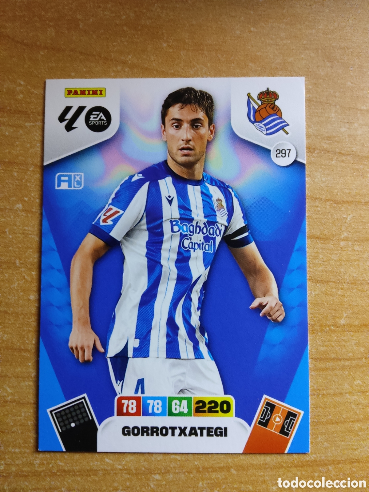 Cromos de f&uacute;tbol: 297 GORROTXATEGI REAL SOCIEDAD ADRENALYN XL LIGA 2025 2026