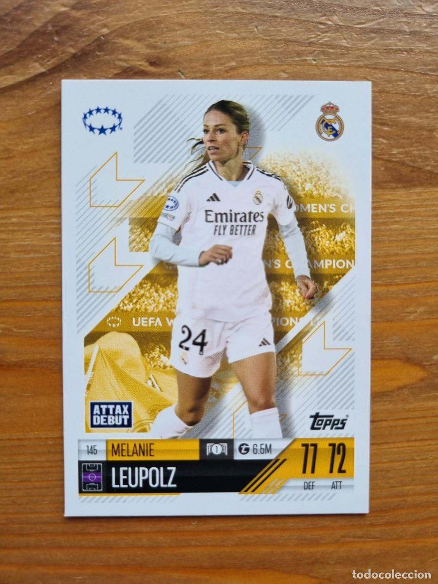 Cromos de f&uacute;tbol: 145 Melanie LEUPOLZ (Real Madrid CF). Match Attax Extra 2024 2025 24 25 (Topps)