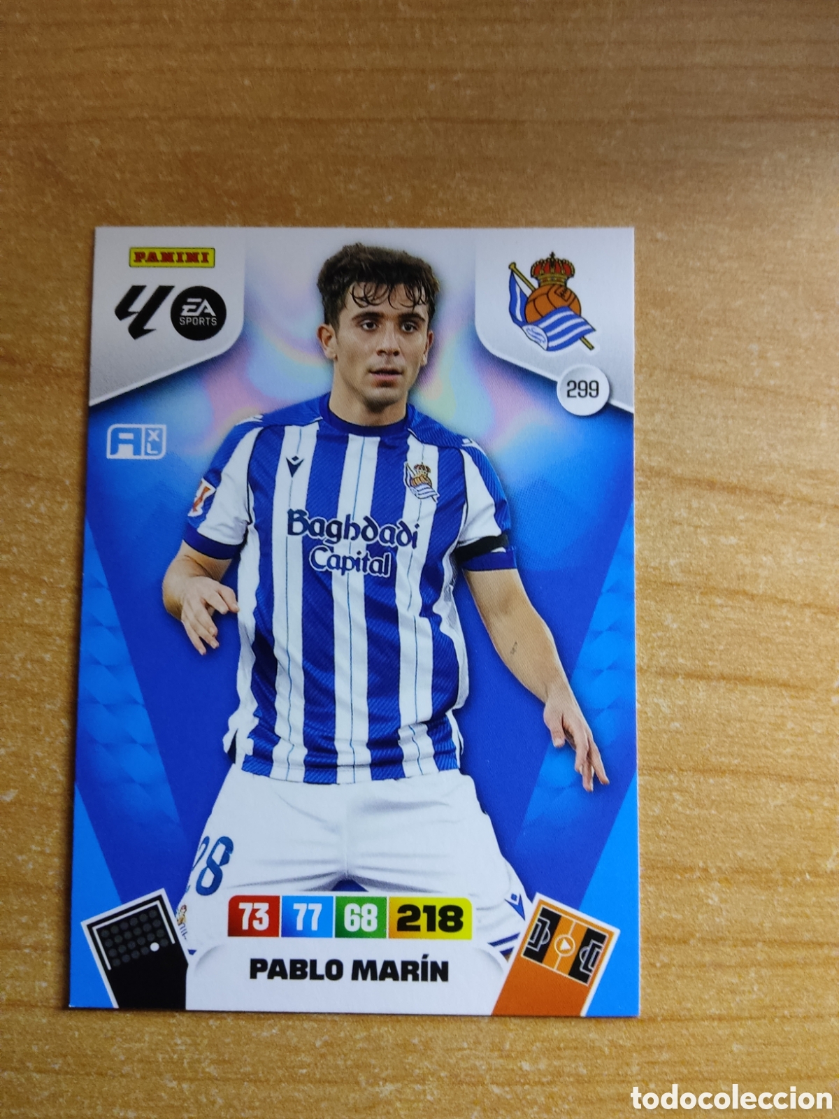 Cromos de f&uacute;tbol: 299 PABLO MARIN REAL SOCIEDAD ADRENALYN XL LIGA 2025 2026