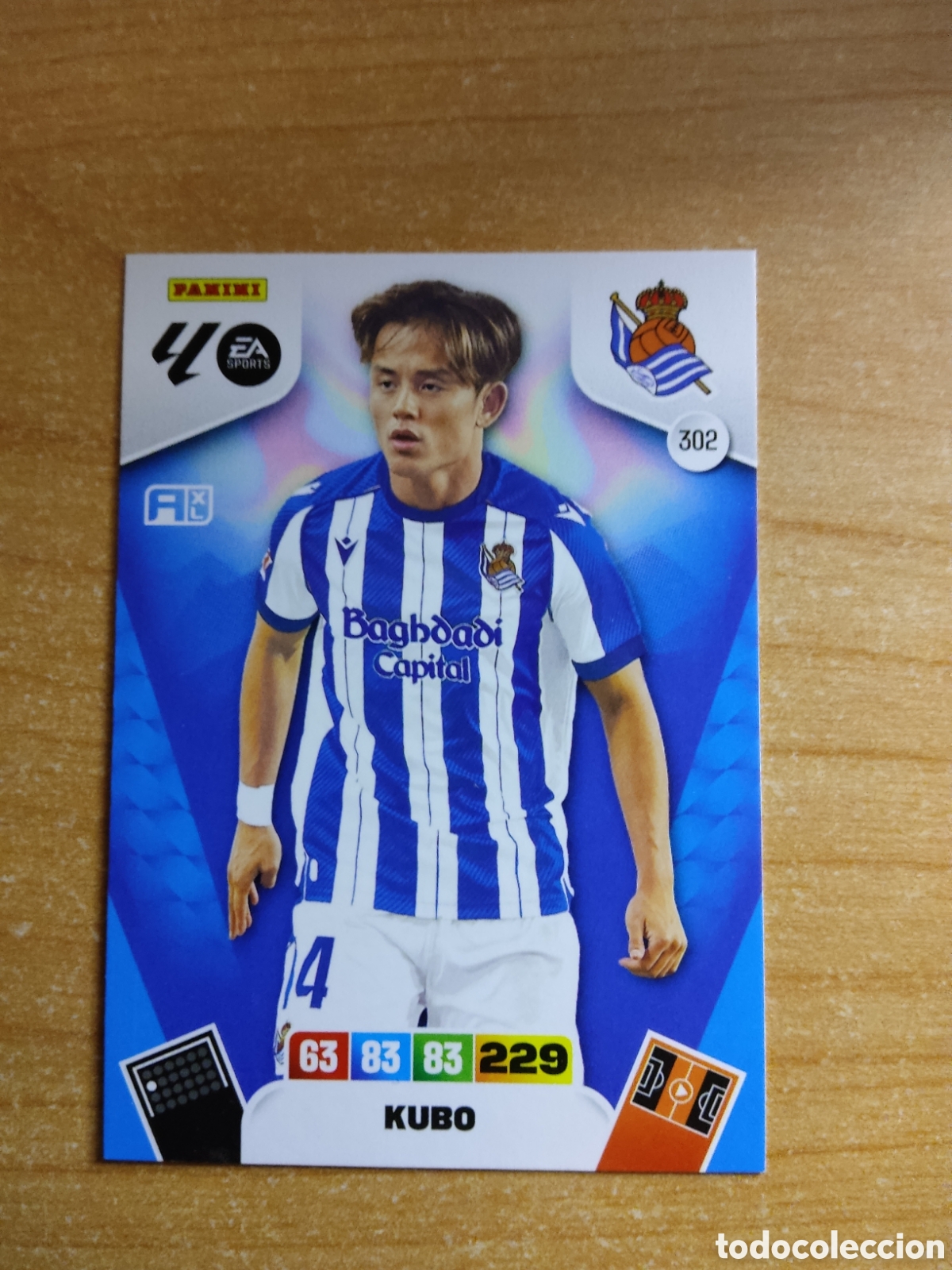Cromos de f&uacute;tbol: 302 KUBO REAL SOCIEDAD ADRENALYN XL LIGA 2025 2026