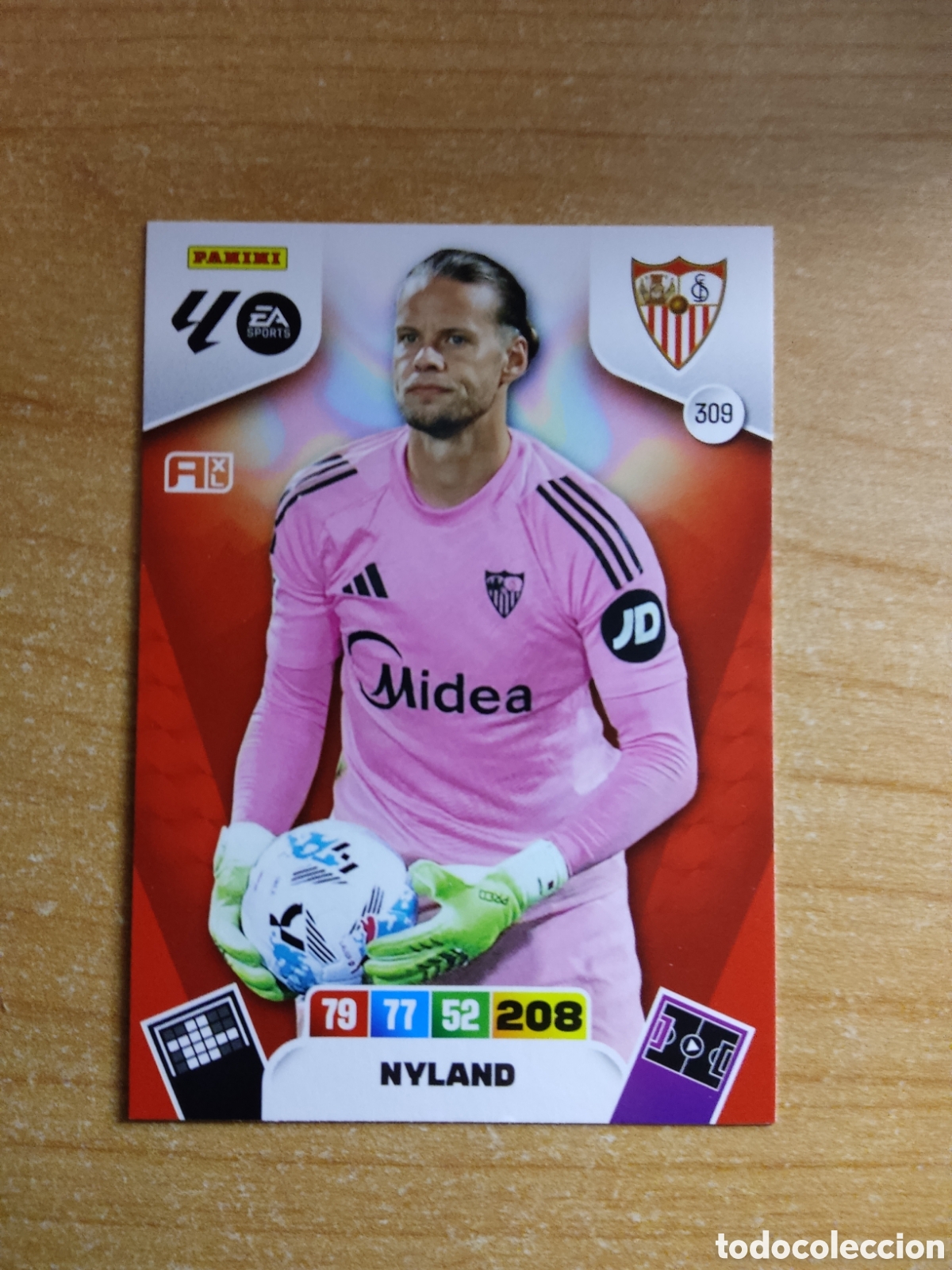 Cromos de f&uacute;tbol: 309 NYLAND SEVILLA ADRENALYN XL LIGA 2025 2026