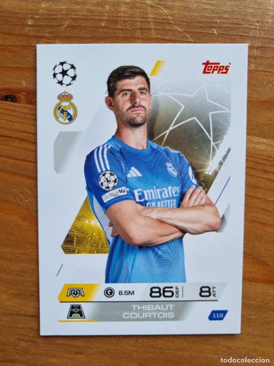 Cromos de f&uacute;tbol: 119 Thibaut COURTOIS (Real Madrid CF). Match Attax 2025 2026 25 26 (Topps)