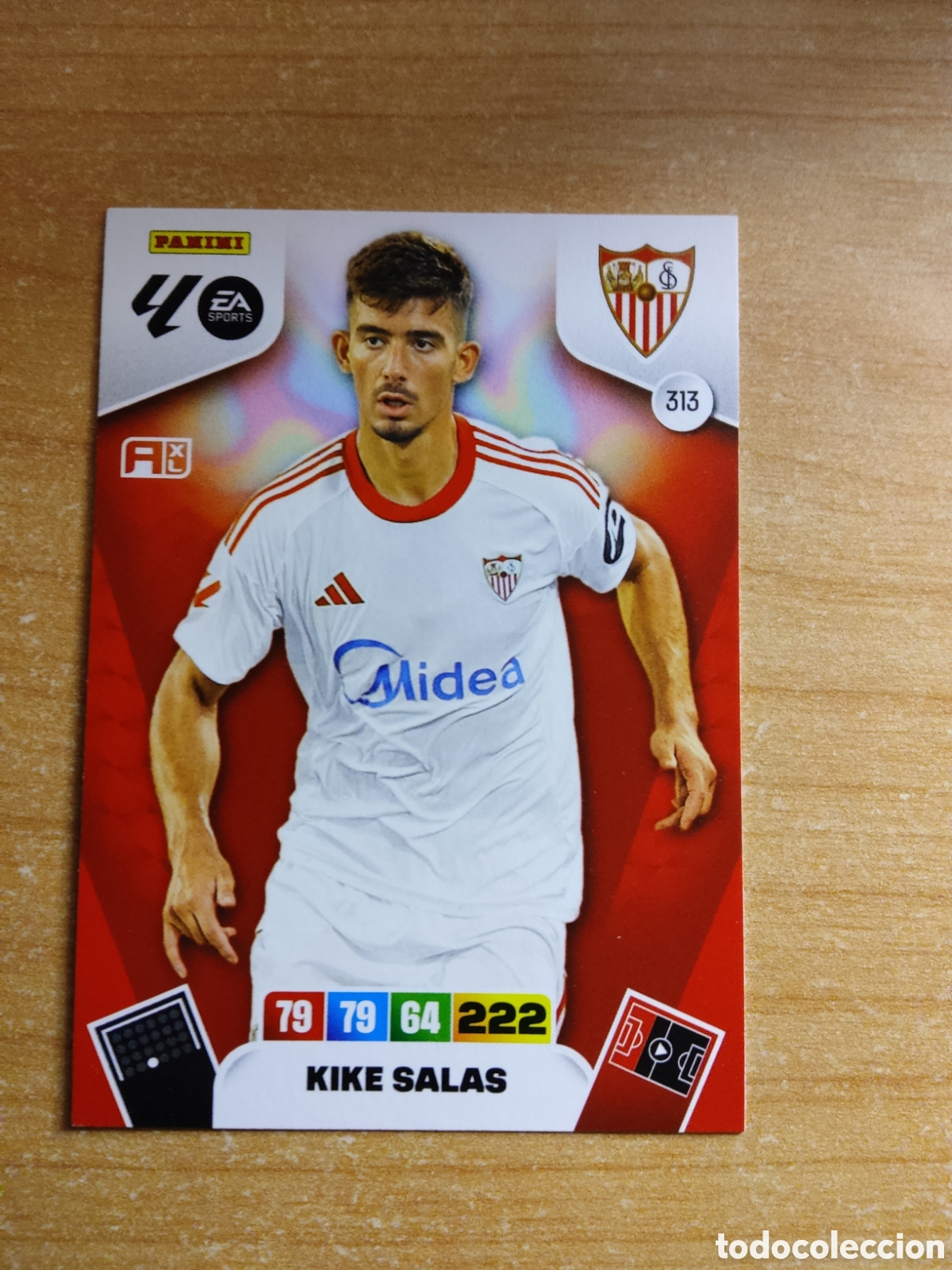 Cromos de f&uacute;tbol: 313 KIKE SALAS SEVILLA ADRENALYN XL LIGA 2025 2026