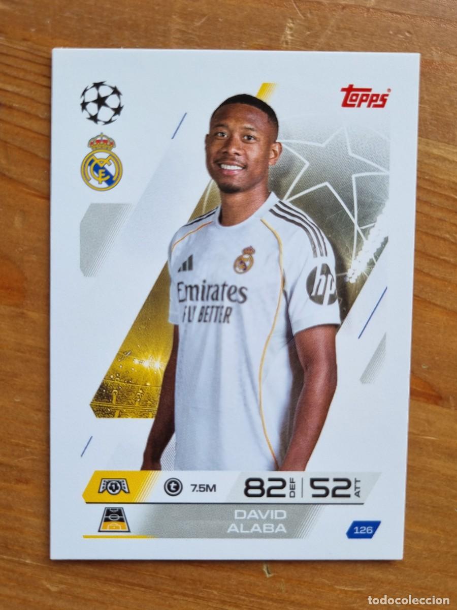 Fu&szlig;ball-Sticker: 126 David ALABA (Real Madrid CF). Match Attax 2025 2026 25 26 (Topps)