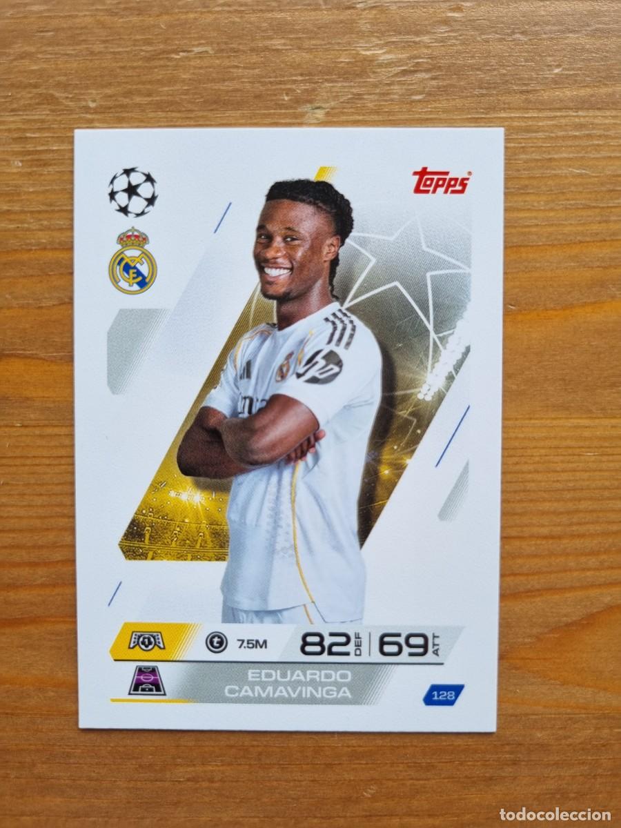 Cromos de f&uacute;tbol: 128 Eduardo CAMAVINGA (Real Madrid CF). Match Attax 2025 2026 25 26 (Topps)