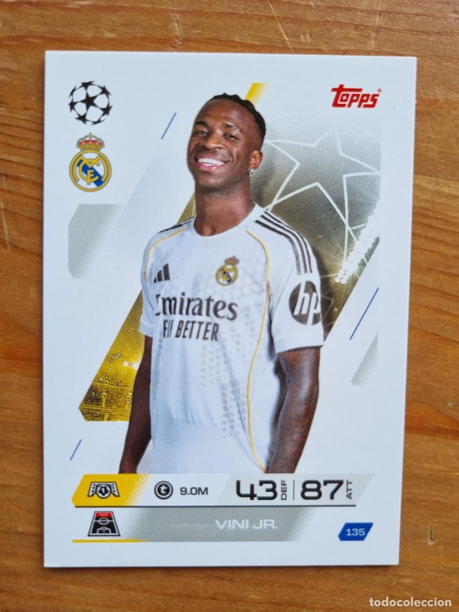 Cromos de f&uacute;tbol: 135 VINI JR. (Real Madrid CF). Match Attax 2025 2026 25 26 (Topps)
