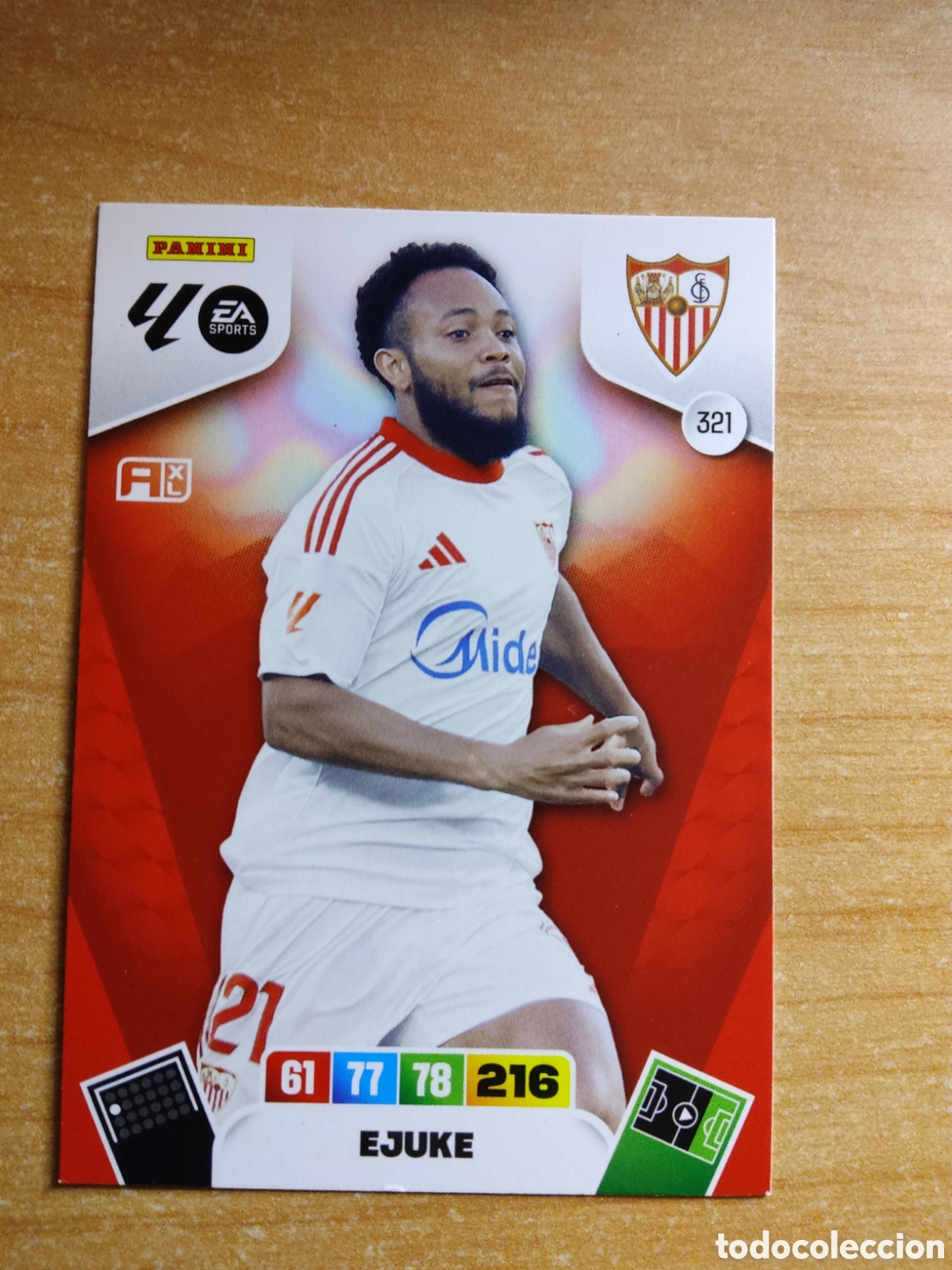 Cromos de f&uacute;tbol: 321 EJUKE SEVILLA ADRENALYN XL LIGA 2025 2026