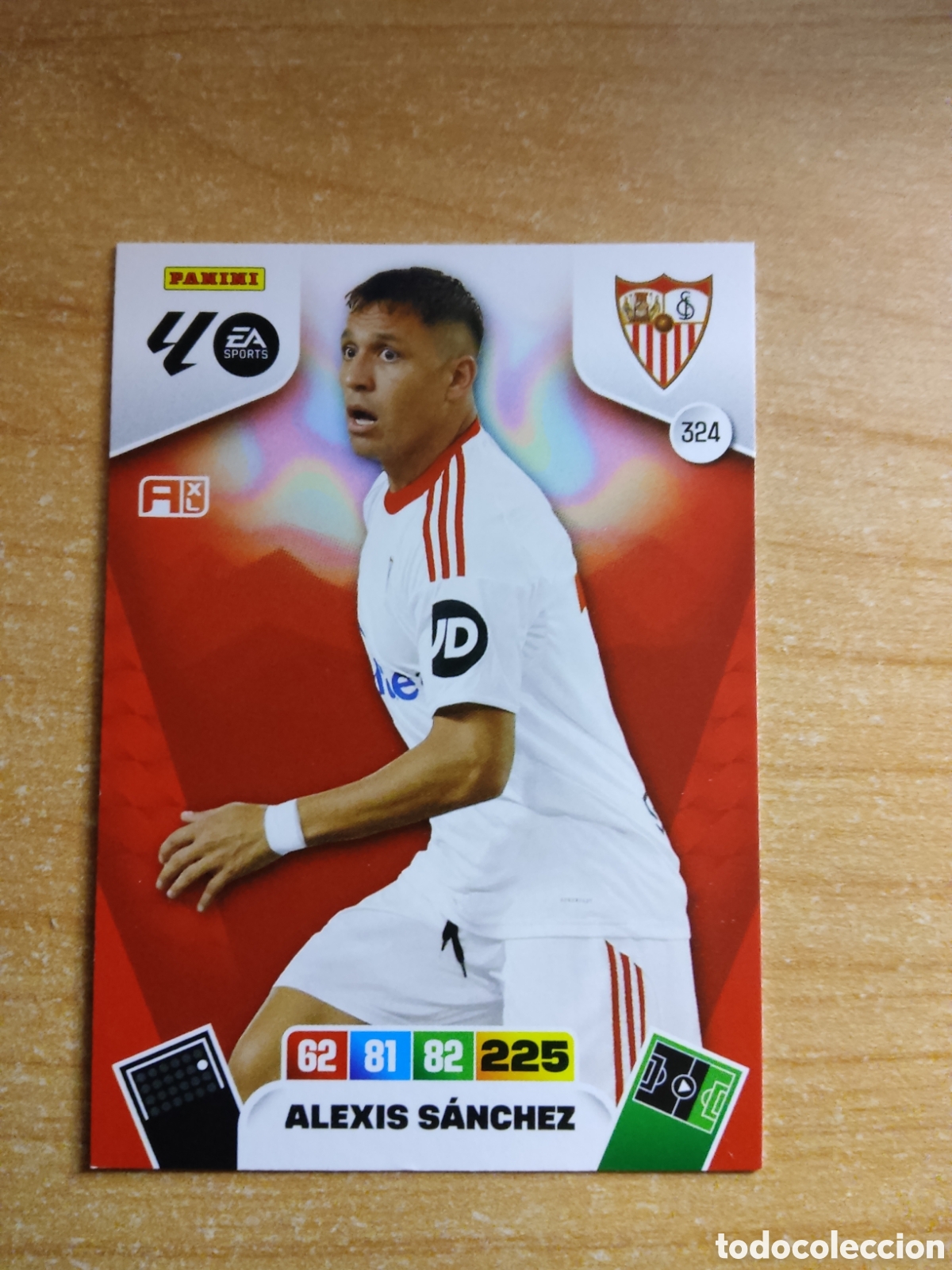 Cromos de f&uacute;tbol: 324 ALEXIS SANCHEZ SEVILLA ADRENALYN XL LIGA 2025 2026