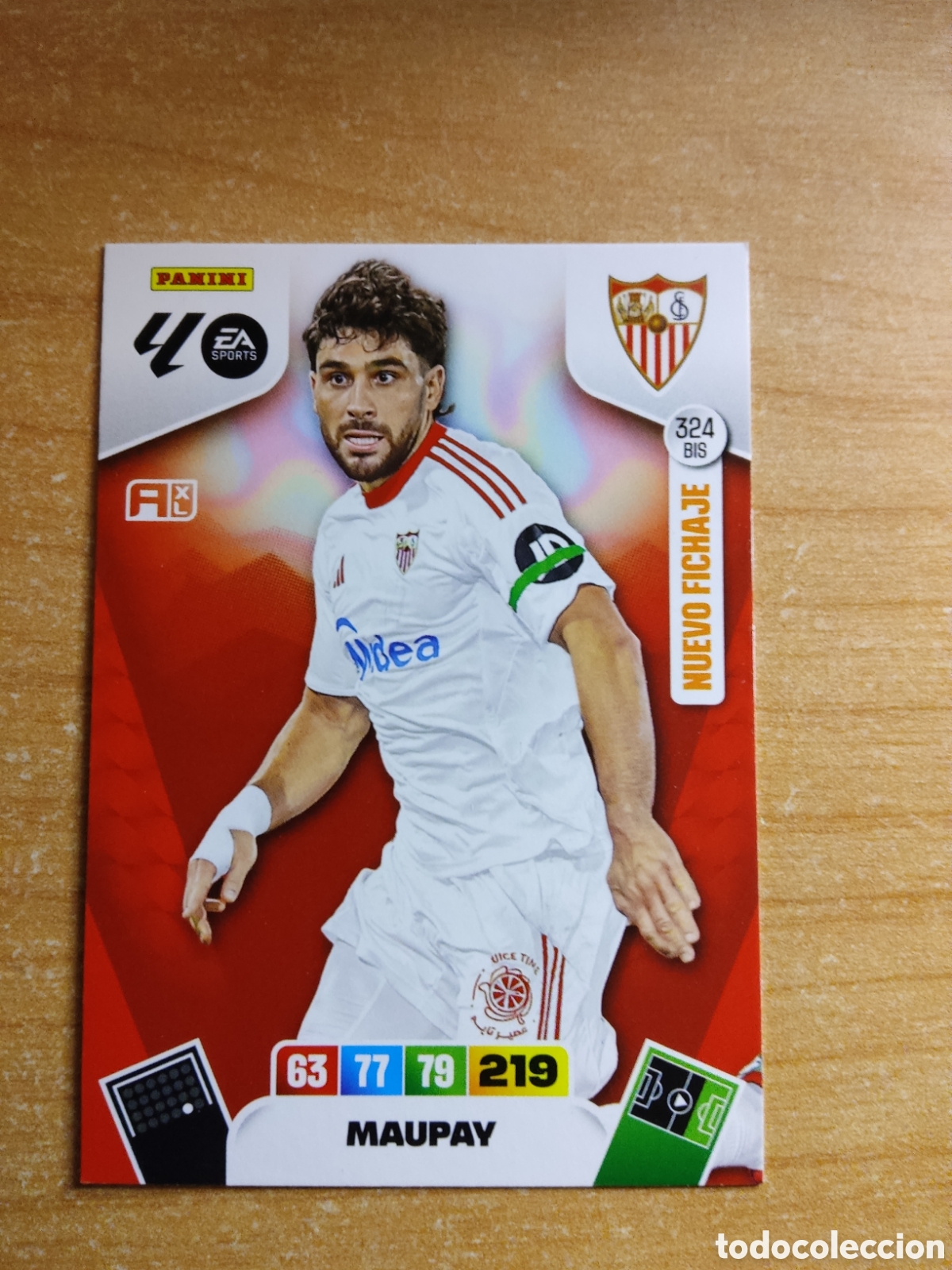 Cromos de f&uacute;tbol: 324 BIS MAUPAY NUEVO FICHAJE SEVILLA ADRENALYN XL LIGA 2025 2026