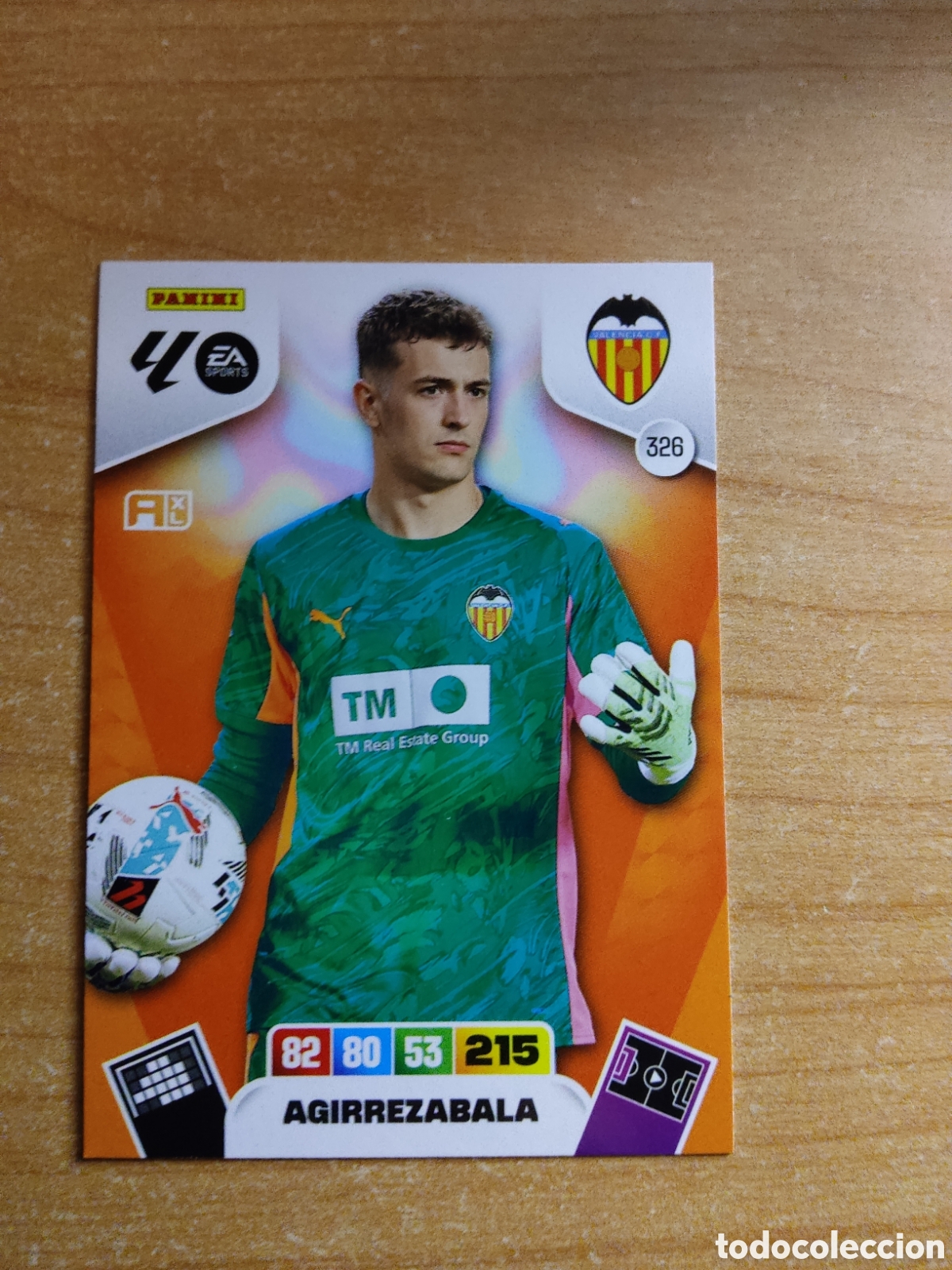 Cromos de f&uacute;tbol: 326 AGIRREZABALA VALENCIA ADRENALYN XL LIGA 2025 2026