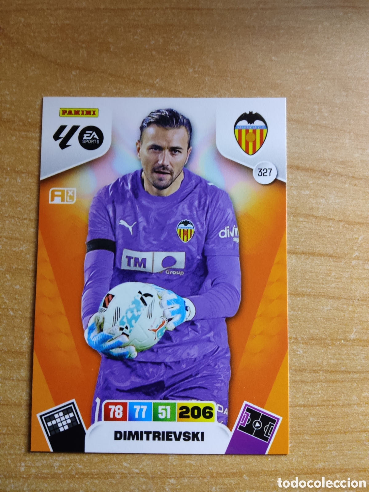 Cromos de f&uacute;tbol: 327 DMITRIEVSKI VALENCIA ADRENALYN XL LIGA 2025 2026