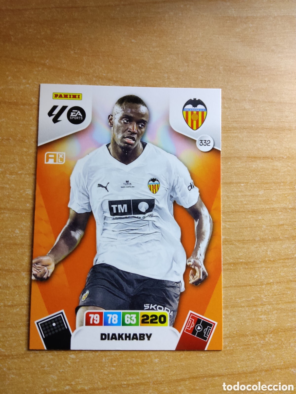 Fu&szlig;ball-Sticker: 332 DIAKHABY VALENCIA ADRENALYN XL LIGA 2025 2026