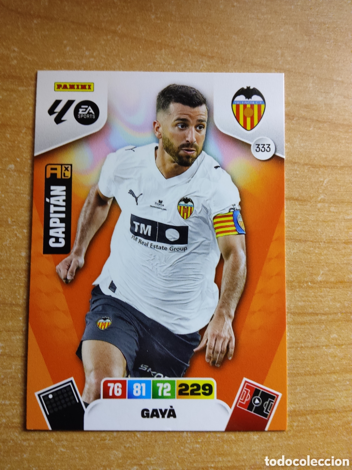 Cromos de f&uacute;tbol: 333 GAYA VALENCIA ADRENALYN XL LIGA 2025 2026