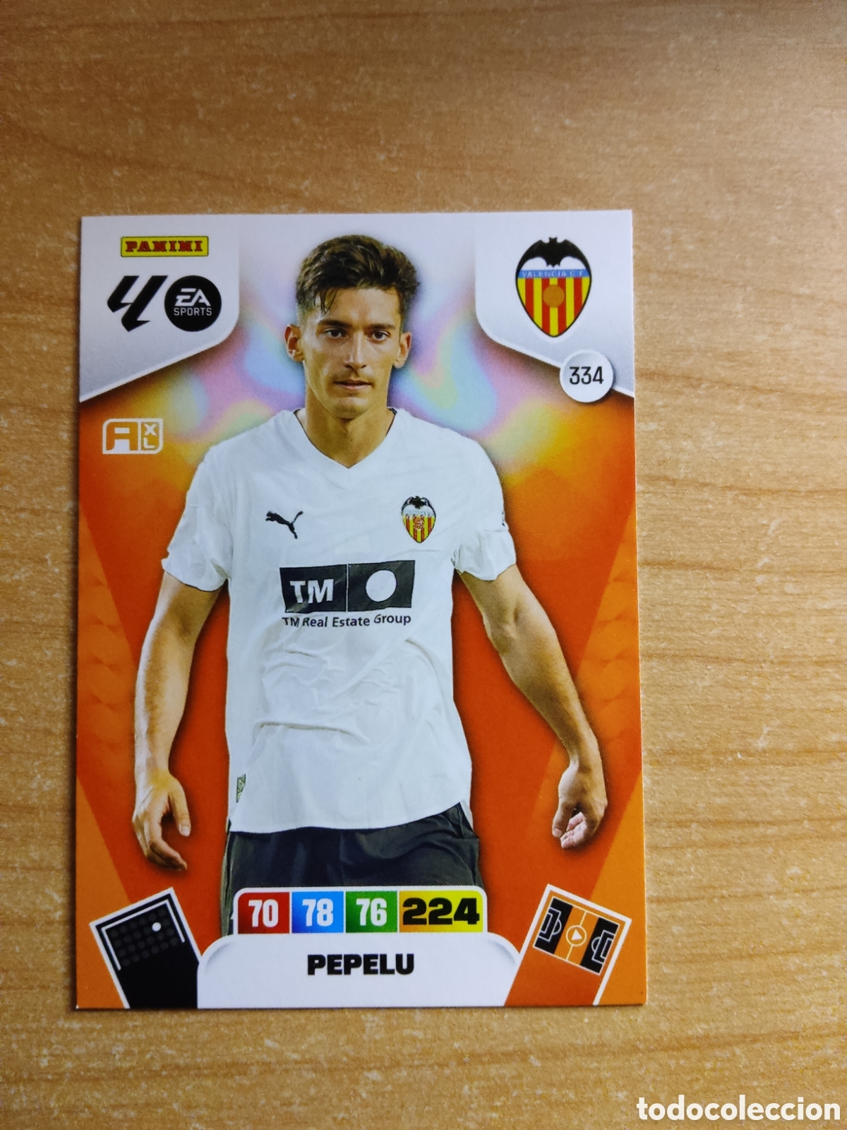 Cromos de f&uacute;tbol: 334 PEPELU VALENCIA ADRENALYN XL LIGA 2025 2026