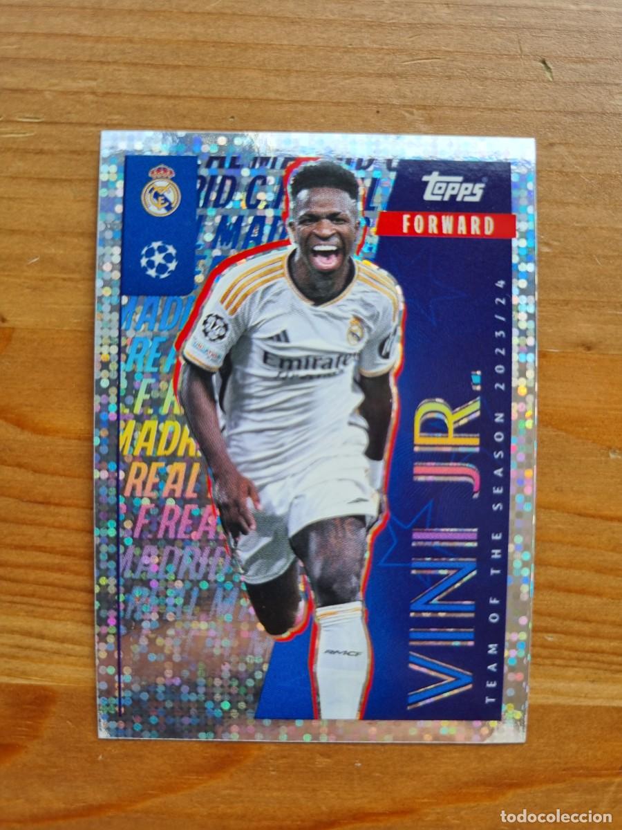 Cromos de f&uacute;tbol: 15 VINI JR. (Real Madrid CF). UEFA Champions League 2024 2025 Sticker (Topps)