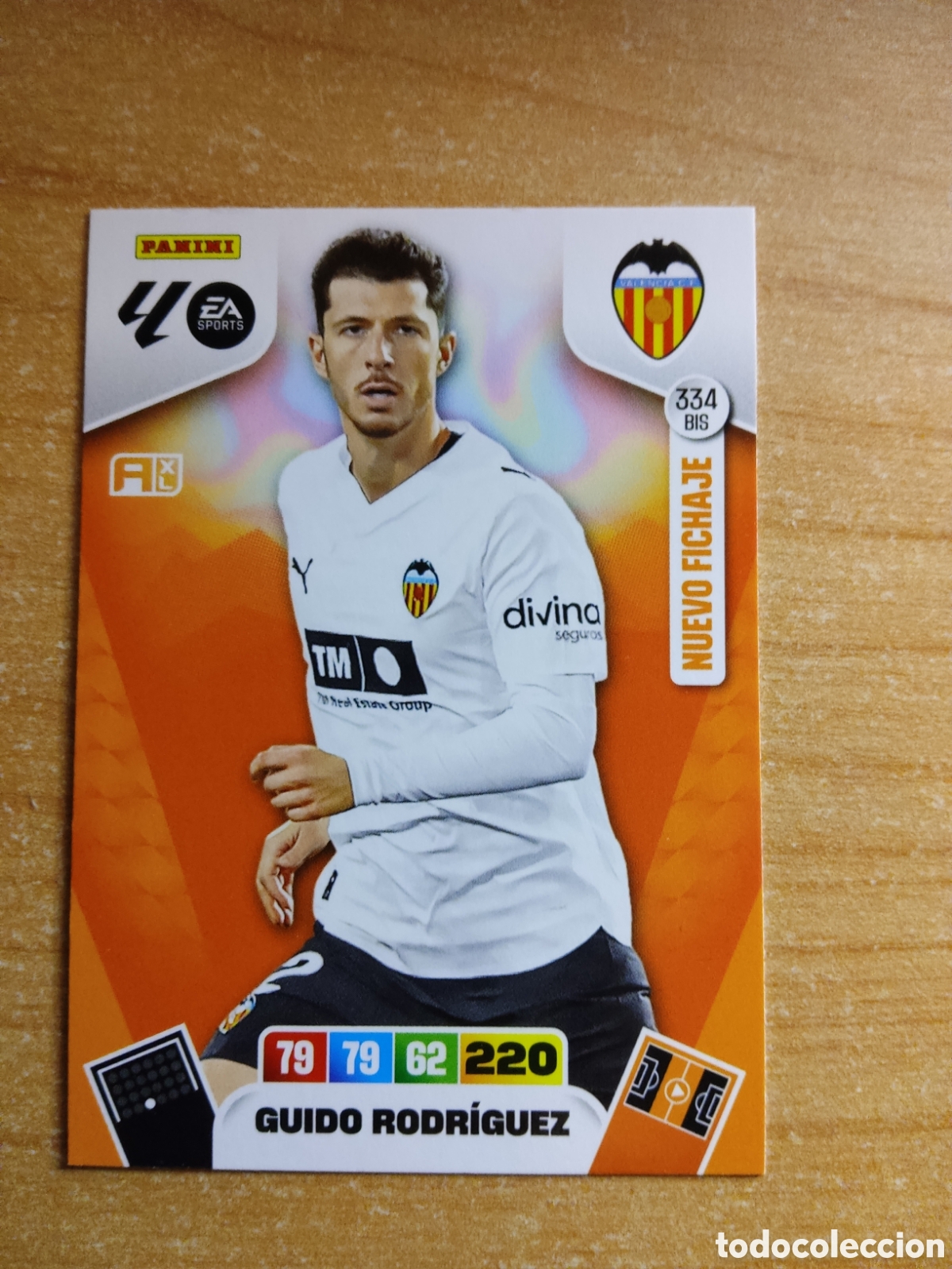 Cromos de f&uacute;tbol: 334 BIS GUIDO RODRIGUEZ NUEVO FICHAJE VALENCIA ADRENALYN XL LIGA 2025 2026