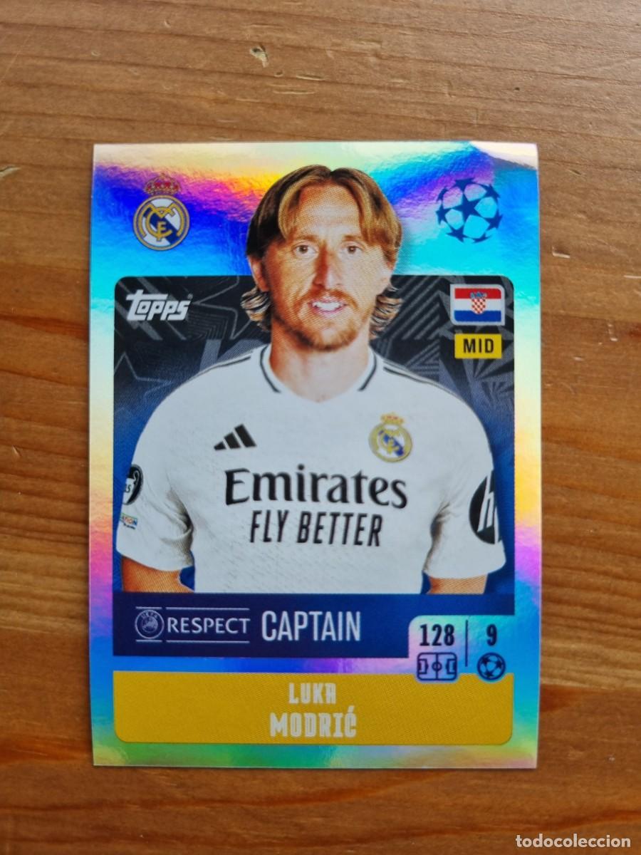 Cromos de f&uacute;tbol: 320 Luka MODRIC (Real Madrid CF). UEFA Champions League 2024 2025 Sticker (Topps)