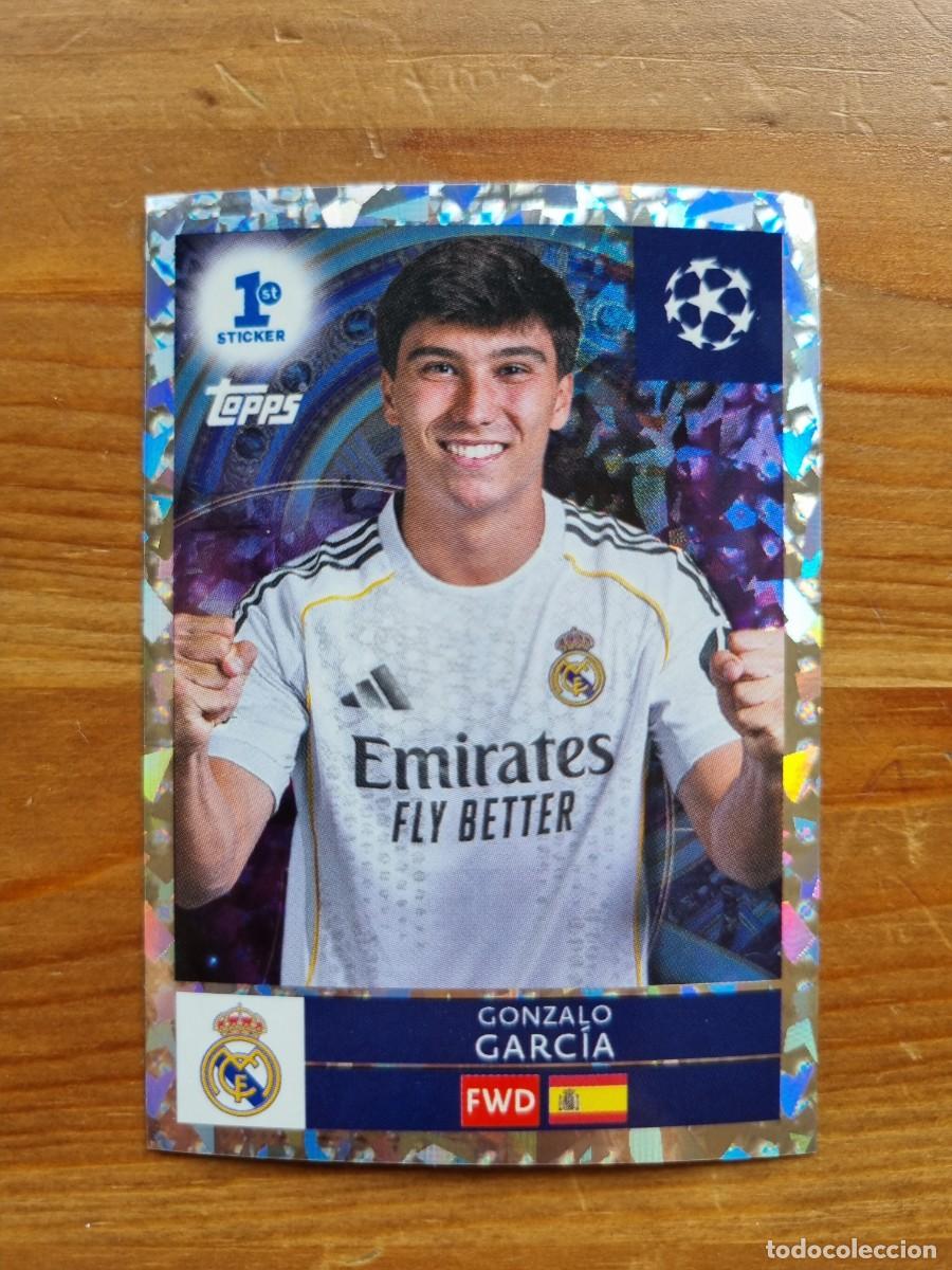 Cromos de f&uacute;tbol: 296 GONZALO Garc&iacute;a (Real Madrid CF). UEFA Champions League 2025 2026 25 26 Sticker (Topps)