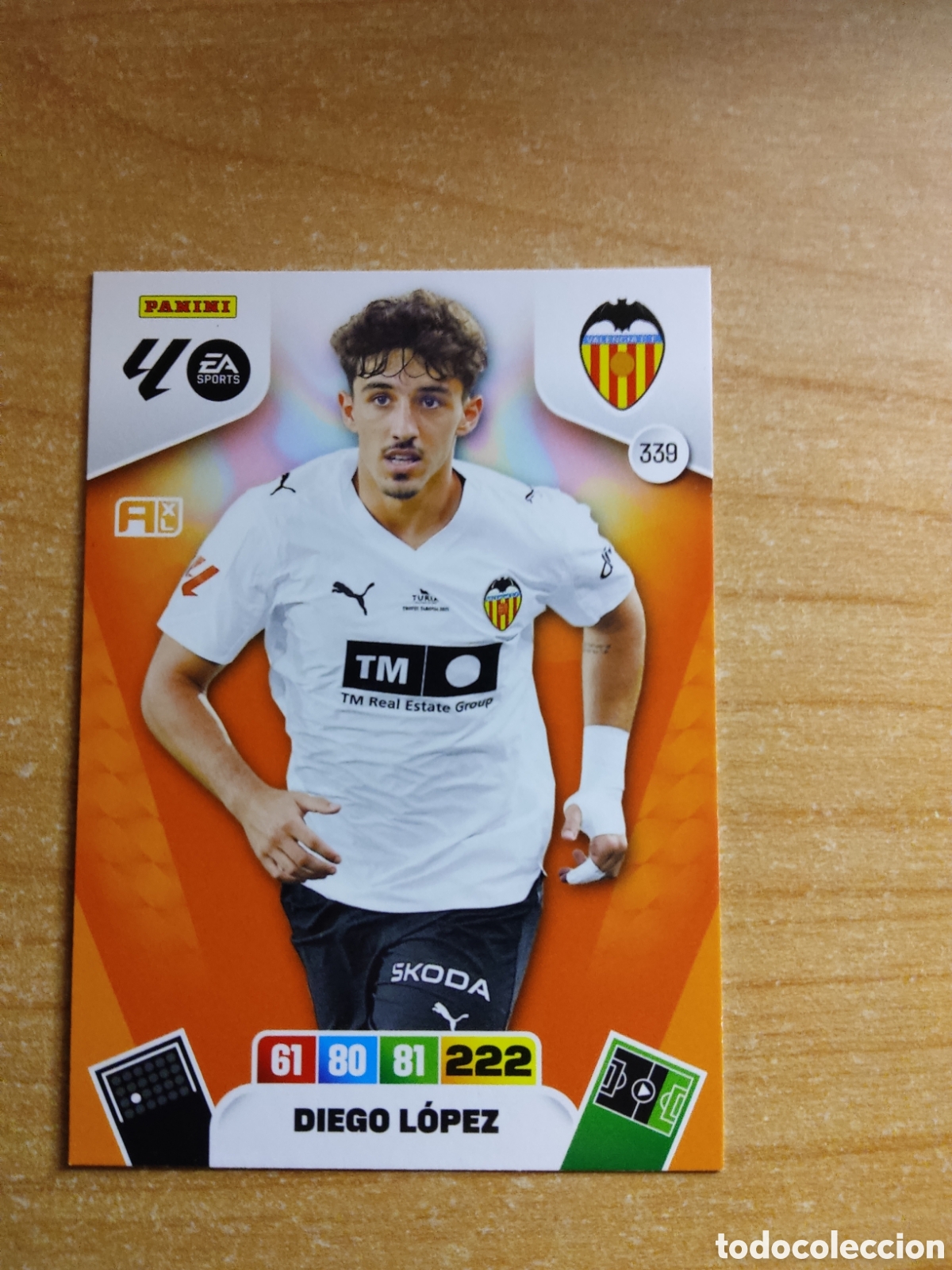 Cromos de f&uacute;tbol: 339 DIEGO LOPEZ VALENCIA ADRENALYN XL LIGA 2025 2026