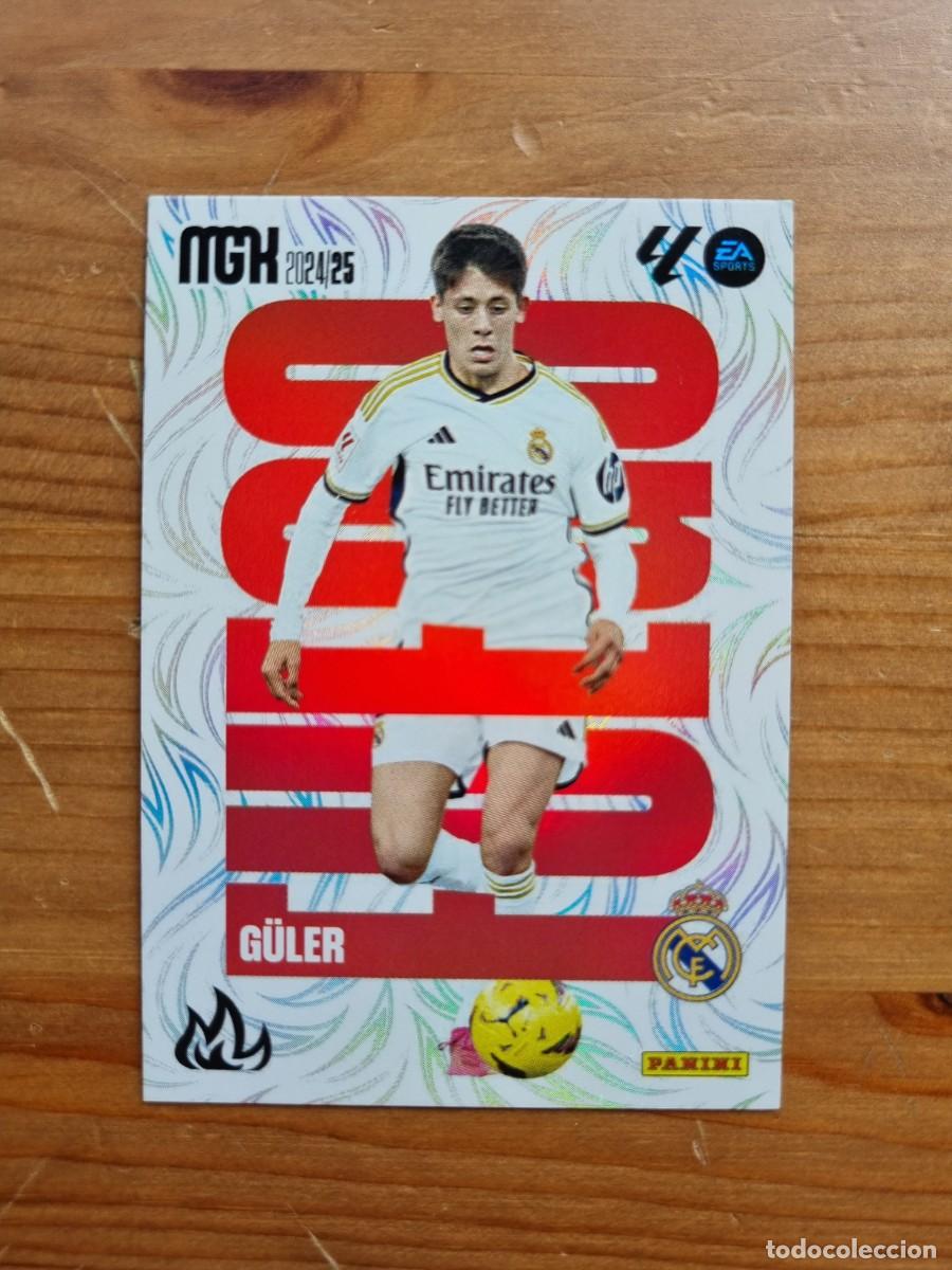 Cromos de f&uacute;tbol: 380 G&Uuml;LER (Real Madrid CF) FUEGO. Liga 2024 2025 24 25 Megacracks (Panini)