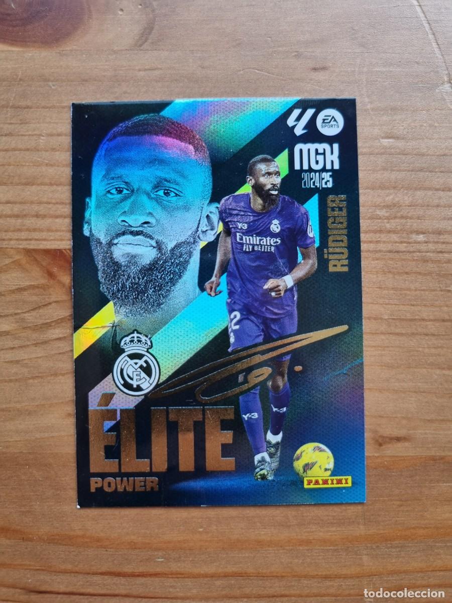 Cromos de f&uacute;tbol: P15 R&Uuml;DIGER (Real Madrid CF) &Eacute;LITE POWER. Liga 2024 2025 24 25 Megacracks (Panini)