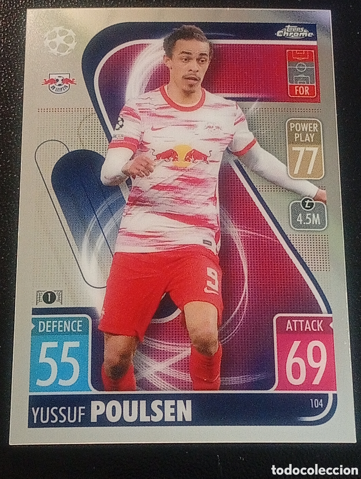 Cromos de f&uacute;tbol: 104 POULSEN LEIPZIG TOPPS CHROME MATCH ATTAX 2021 2022 21 22 CROMOS CARDS