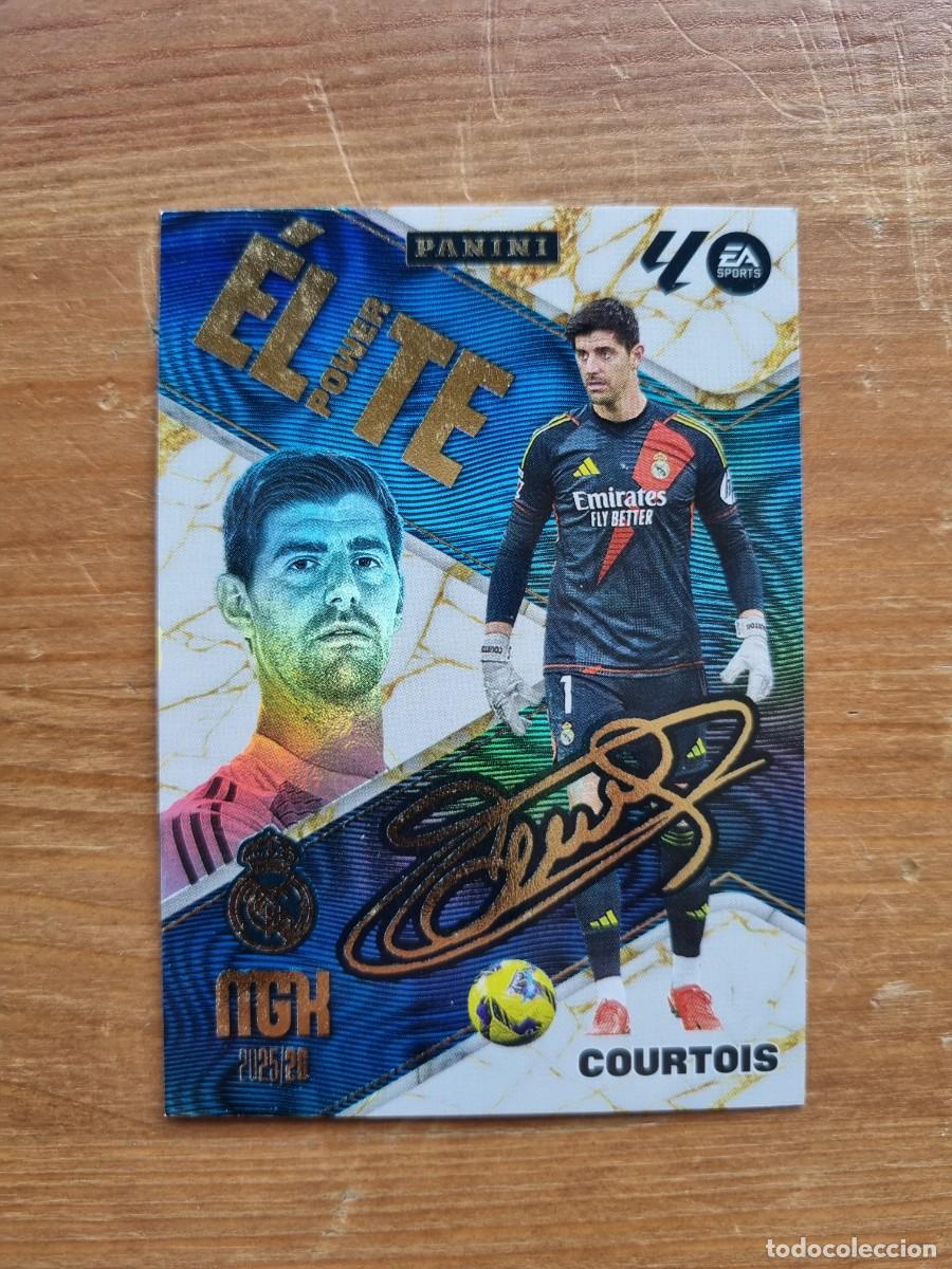 Cromos de f&uacute;tbol: P3 COURTOIS (Real Madrid CF) &Eacute;LITE POWER. Liga 2024 2025 24 25 Megacracks (Panini)
