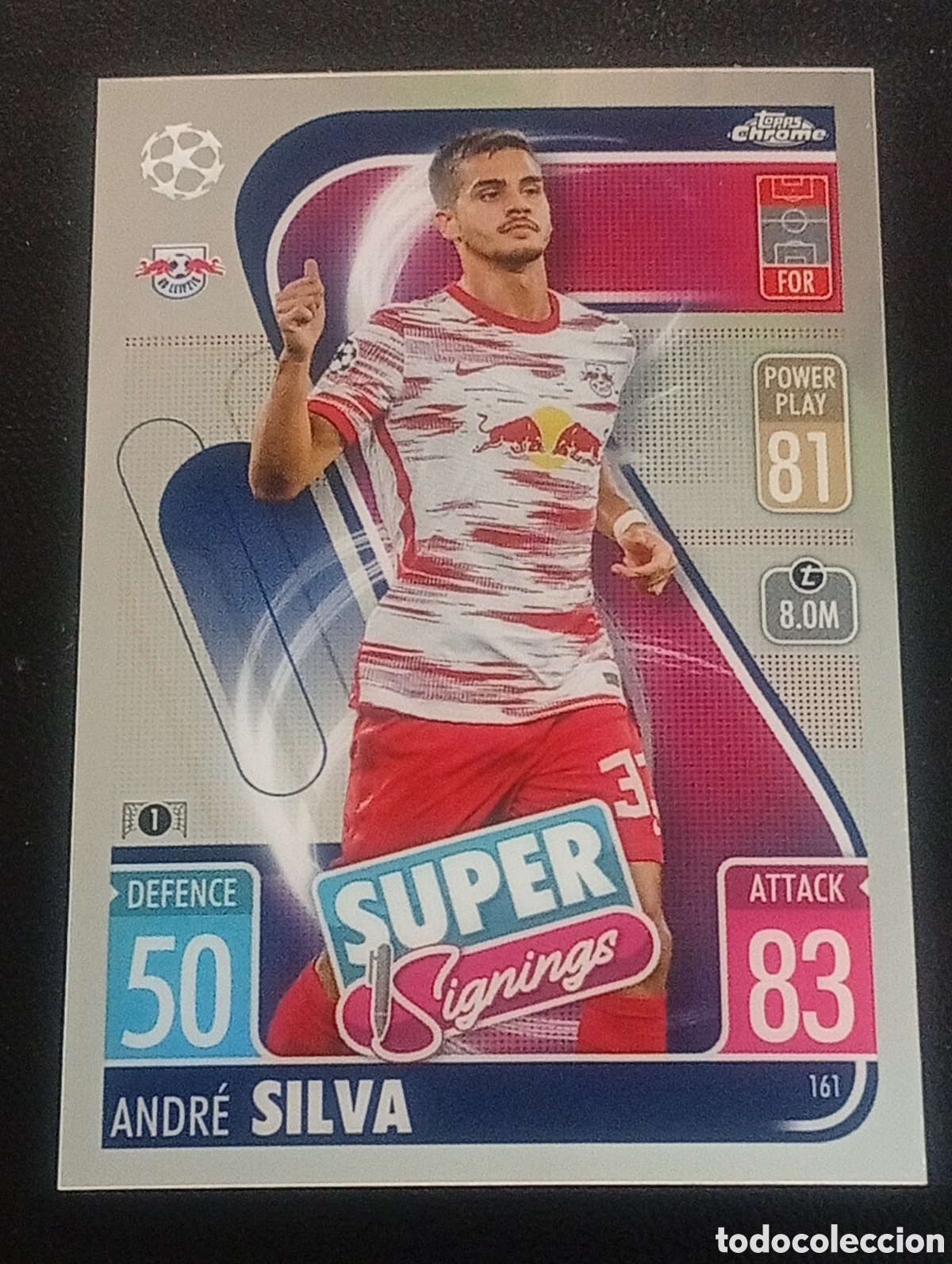 Cromos de f&uacute;tbol: 161 ANDRE SILVA LEIPZIG TOPPS CHROME MATCH ATTAX 2021 2022 21 22 CROMOS CARDS