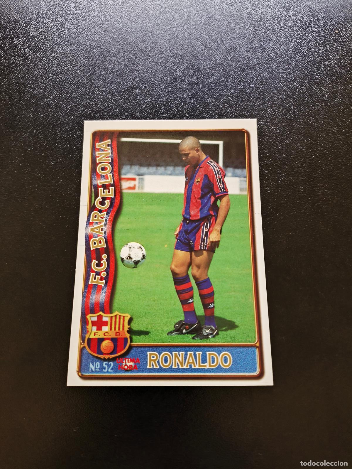 Cromos de f&uacute;tbol: 52 #52 RONALDO ROOKIE CARD BARCELONA MUNDICROMO FICHAS LIGA 1996 1997 96 97 NO PANINI ESTE