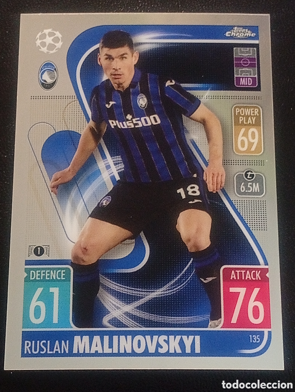 Cromos de f&uacute;tbol: 135 MALINOVSKYI ATALANTA TOPPS CHROME MATCH ATTAX 2021 2022 21 22 CROMOS CARDS